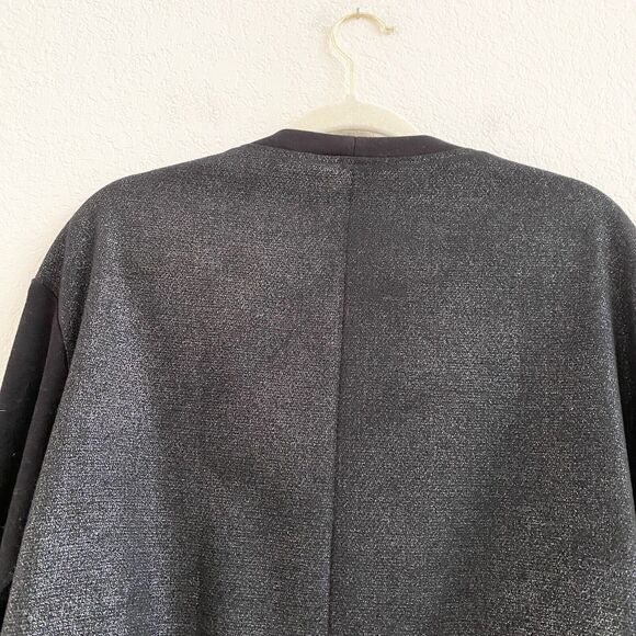 The Kooples Wool Cotton Blend Glittery Crew Neck Oversized Sweater M - Picture 8 of 10